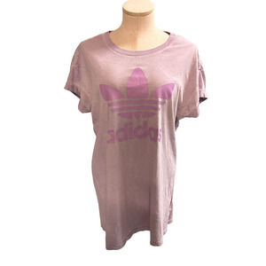 Women's‎ Adidas size, Small, Lavender/Purple logo T-shirt